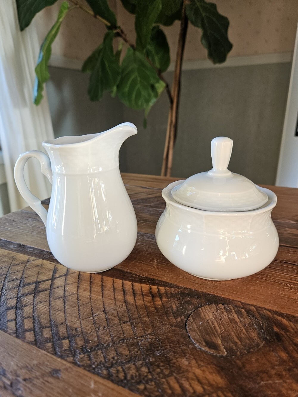 Vintage Thun Sugar Bowl + Creamer (set of 2)